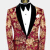 Burgundy and Gold Tuxedo Jacket Gentleman s Guru