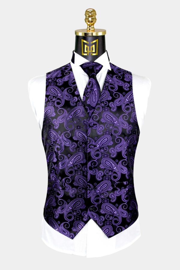 Black Suit Vests & Tuxedo Vests