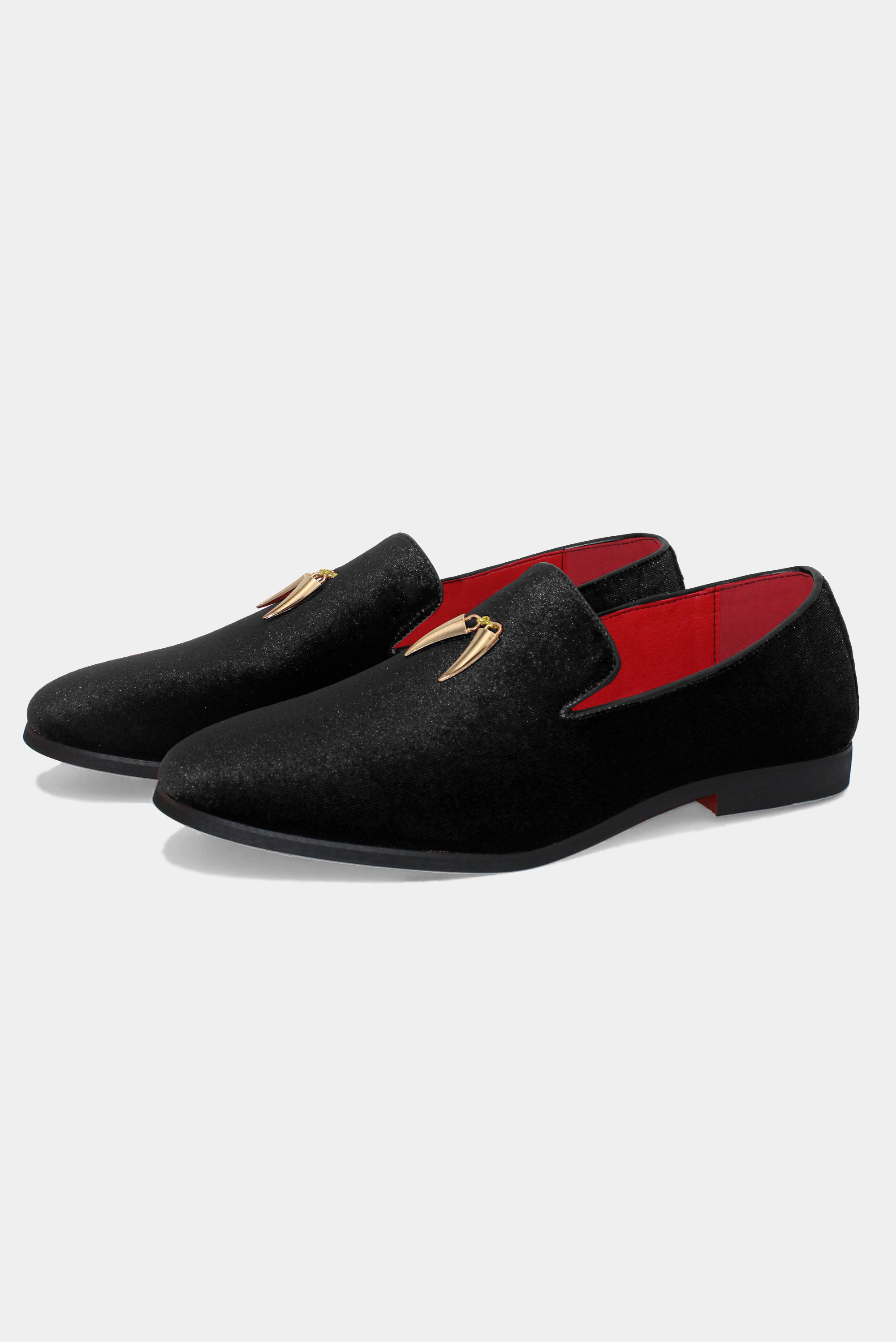 Black store prom loafers