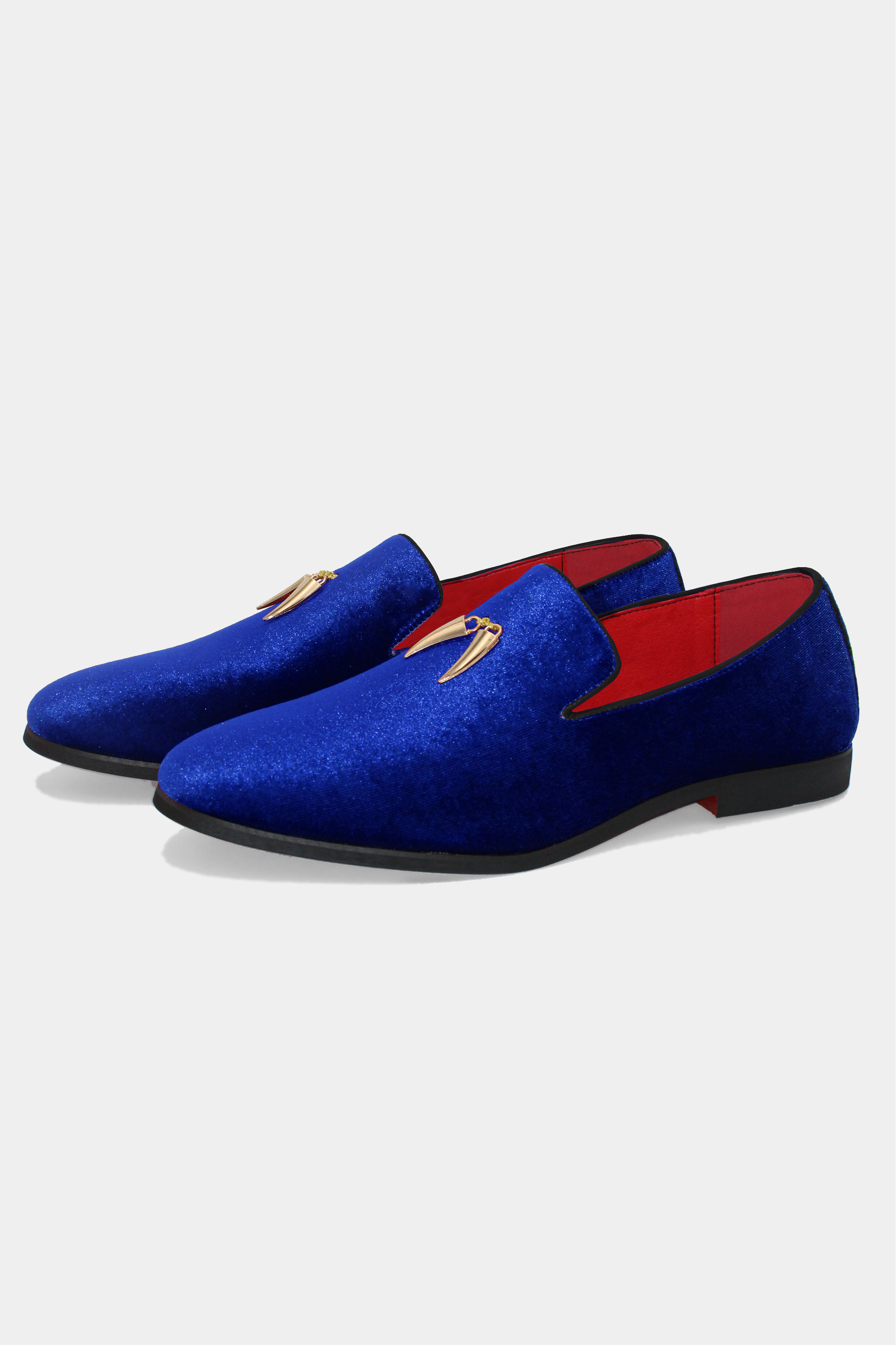 Navy on sale velvet shoes