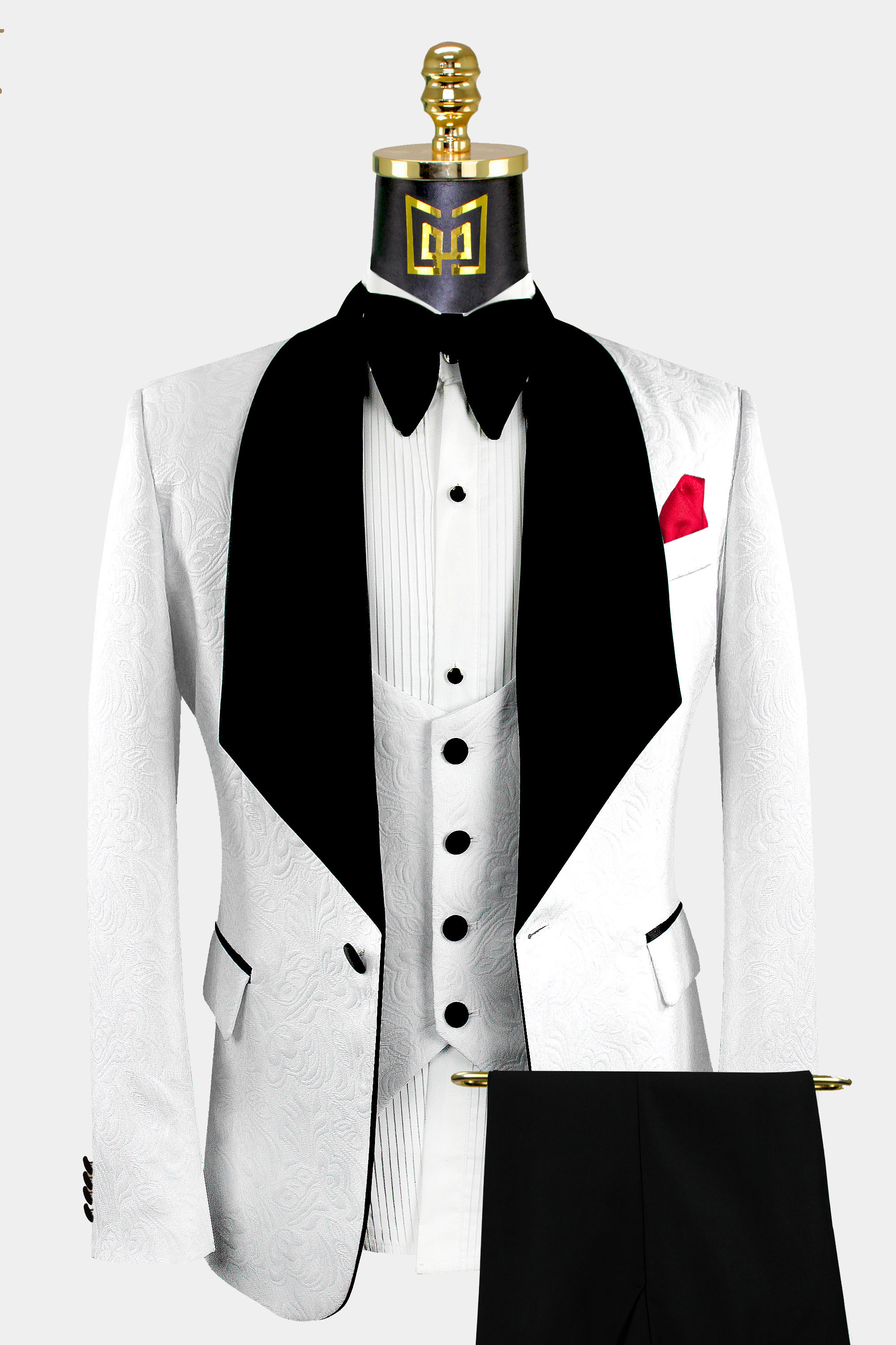 wedding groom suit black and white