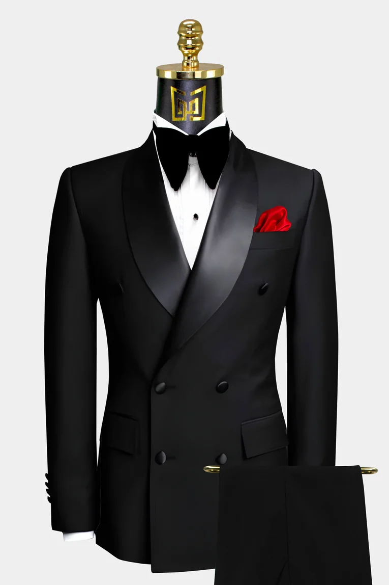 Mens Prom Suits Slim Fit 3 Pieces Blazers for Men One Button Party