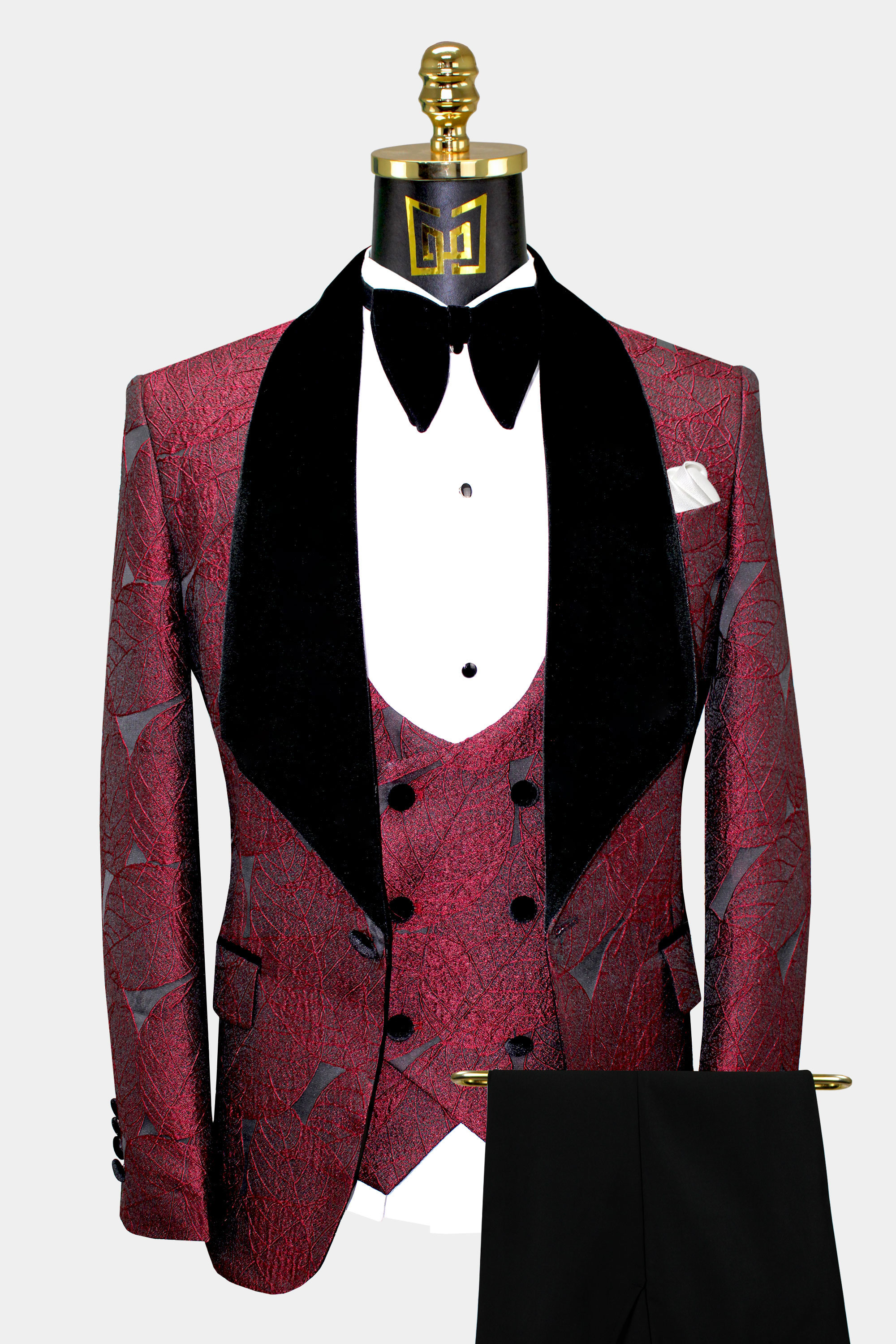 red and white suits for prom