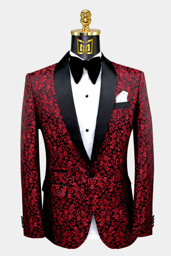 Burgundy Velvet Tuxedo Jacket | Gentleman's Guru