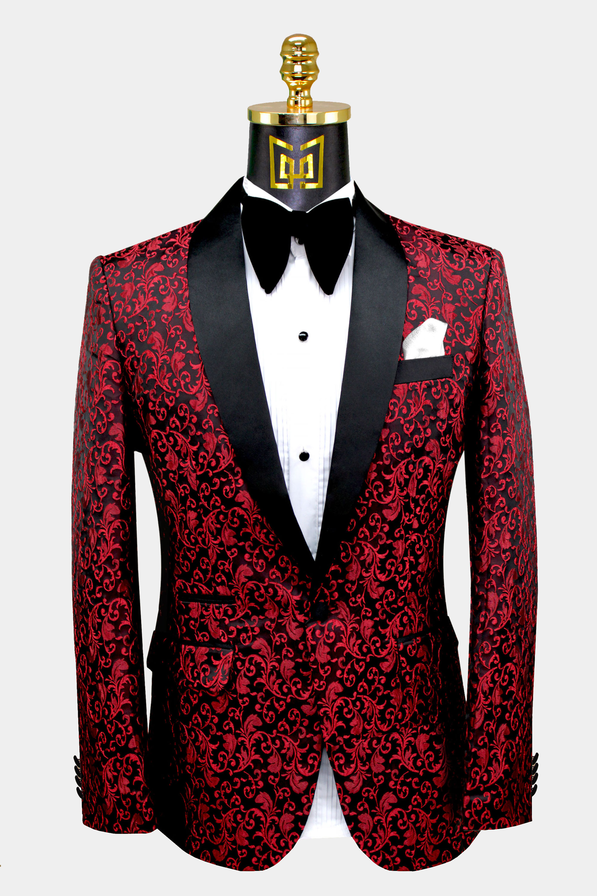 Stunning Red Tuxedo Dinner Jacket Formal Holiday TUXXMAN New Mens Jacket SALE 