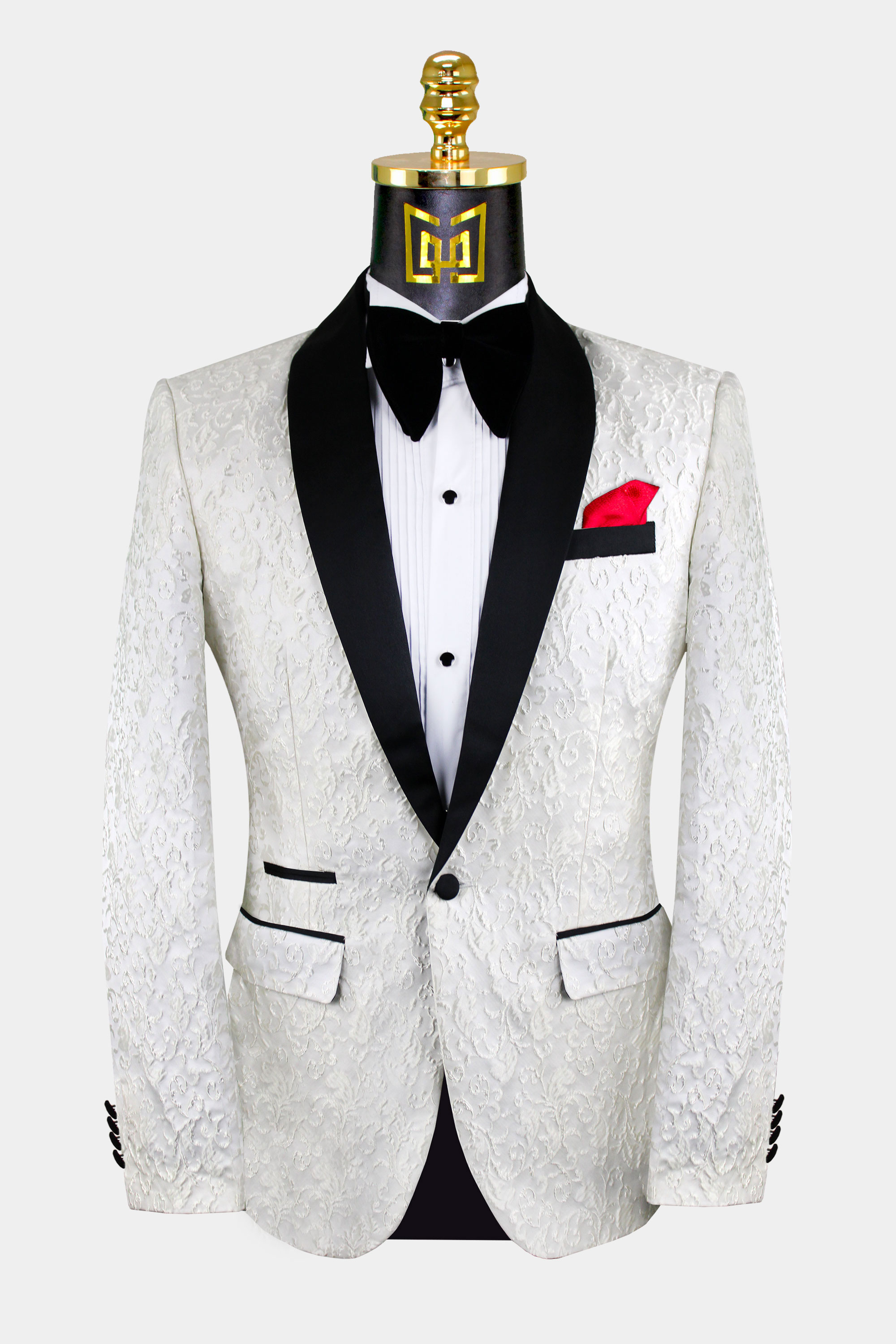 Men Beige Vintage Paisley Stripe Blazer Tuxedos Wedding Dinner Prom Suit Custom 