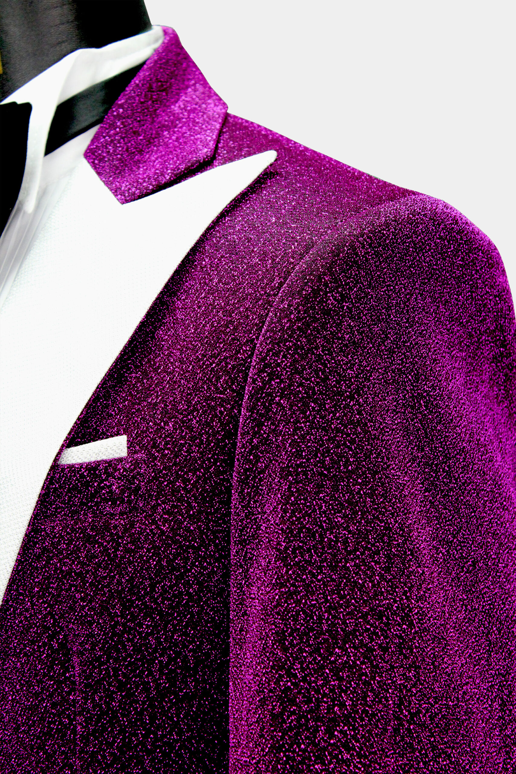 Tuxedo Purple Sequin Blazer Mens Purple Glitter Tuxedo Jacket