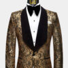 Black gold tuxedo jacket hotsell