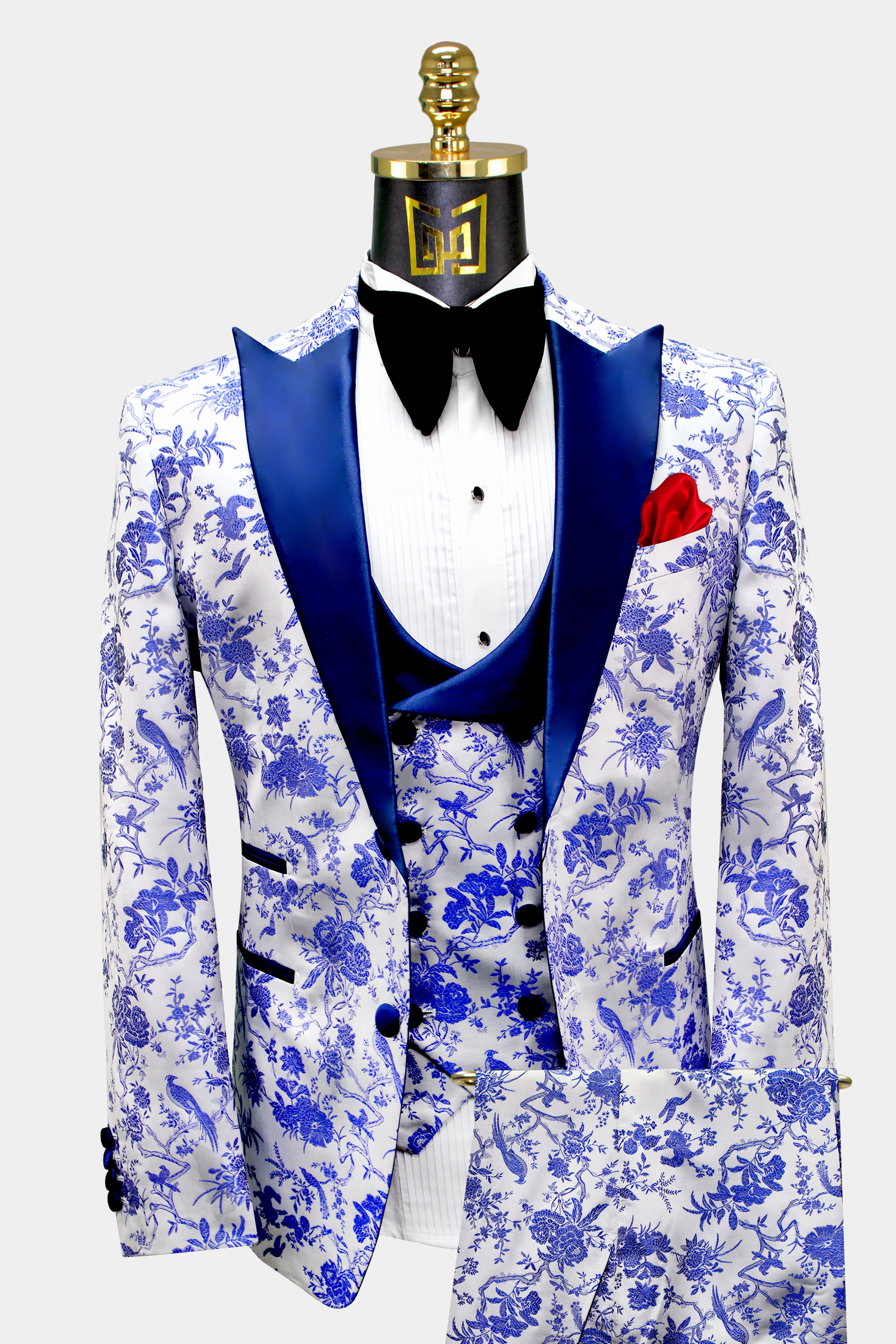 Royal blue hotsell prom suit