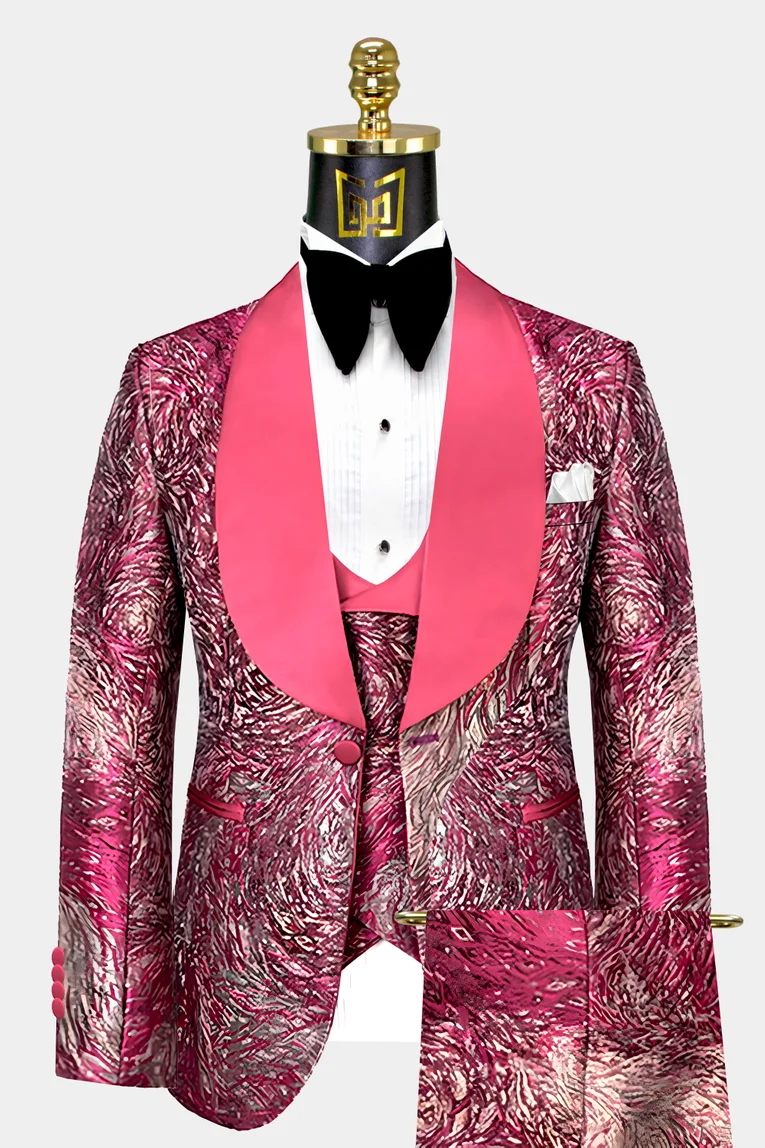 J55509 Mens Pink Suit - Pink Prom Suits