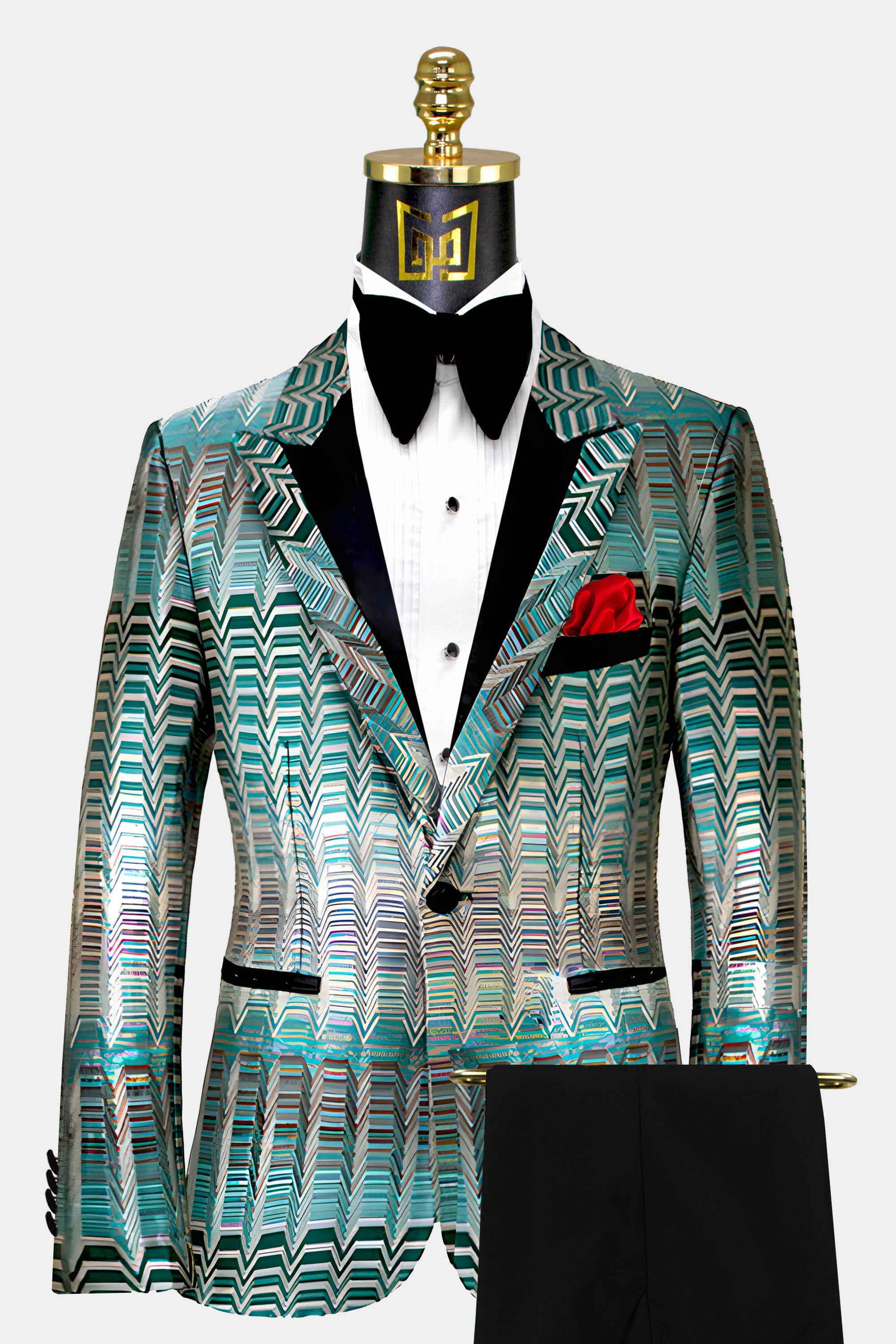 Turquoise hot sale groomsmen attire