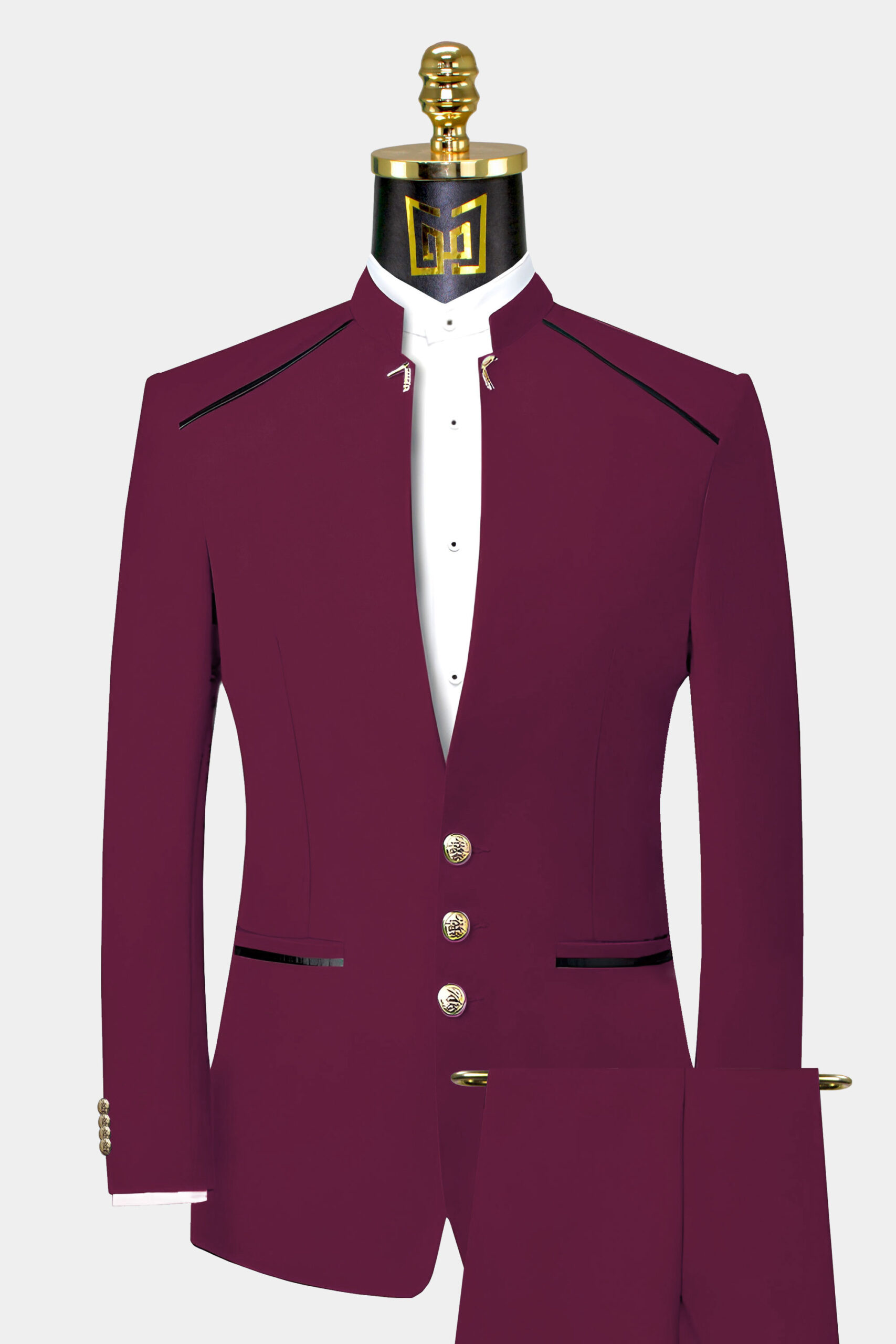 3 Piece Burgundy Suit | Gentleman's Guru