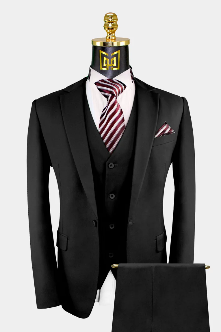 Black Wedding Suits Groom's Tuxedos Gentleman's Guru, 49% OFF
