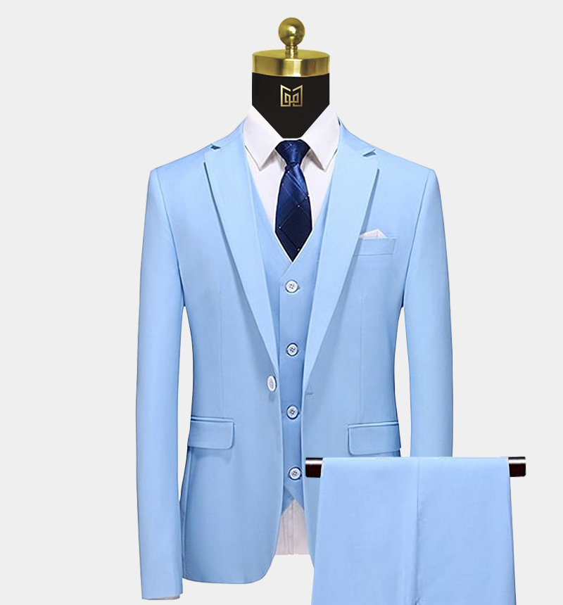 Blue Wedding Suits Groom Tuxedos Gentleman S Guru