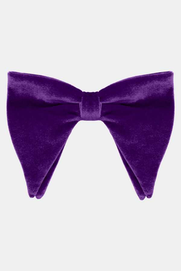 Red Velvet Bow Tie For Men - Adjustable Pre-Tied, Formal Tuxedo Bowtie For Weddings & Events Pre-tied Bow Tie