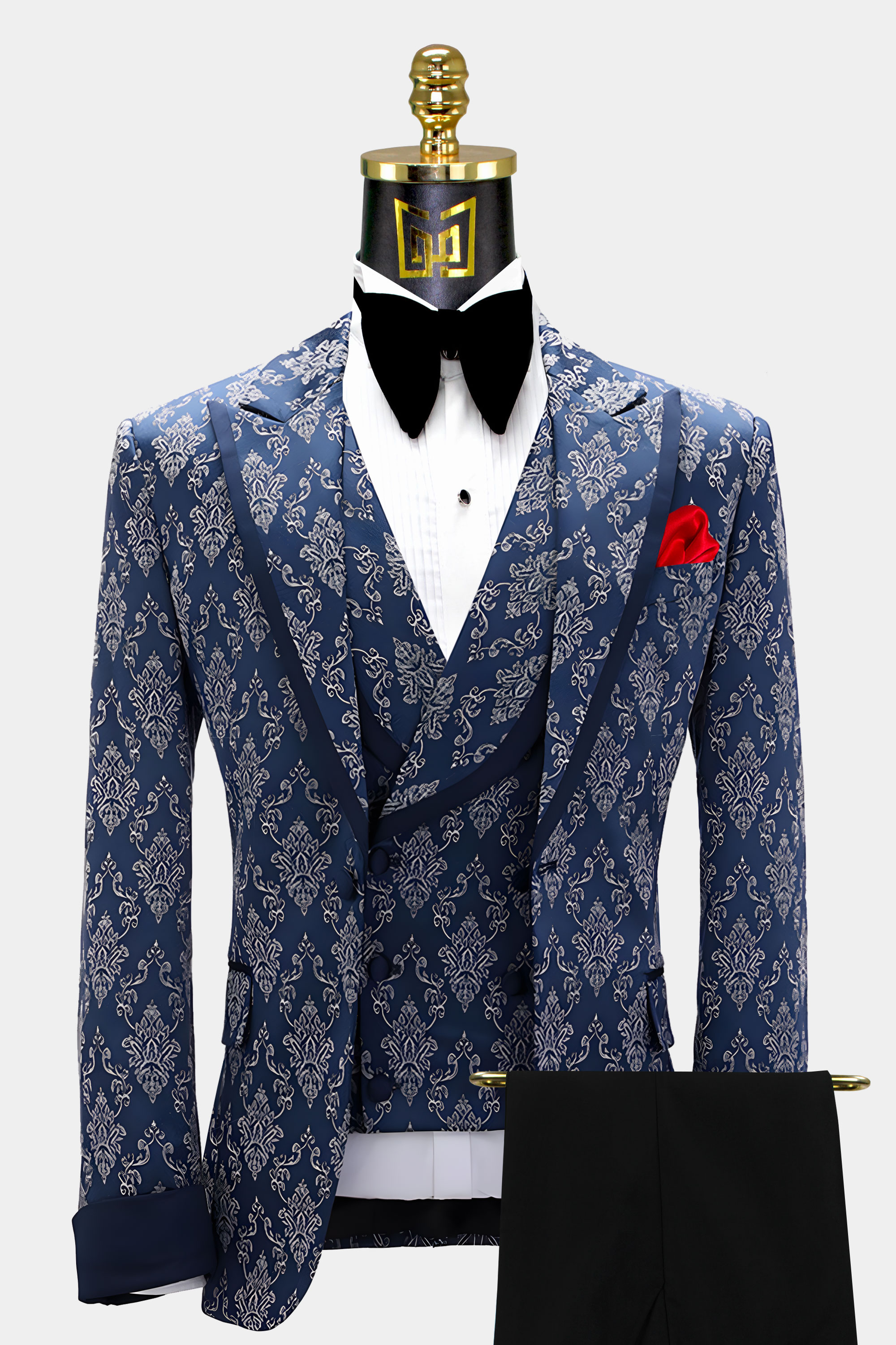 Navy on sale tuxedo suit