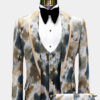 Abstract Golden Tuxedo Suit | Gentleman's Guru Abstract Golden Tuxedo Suit | Gentleman's Guru