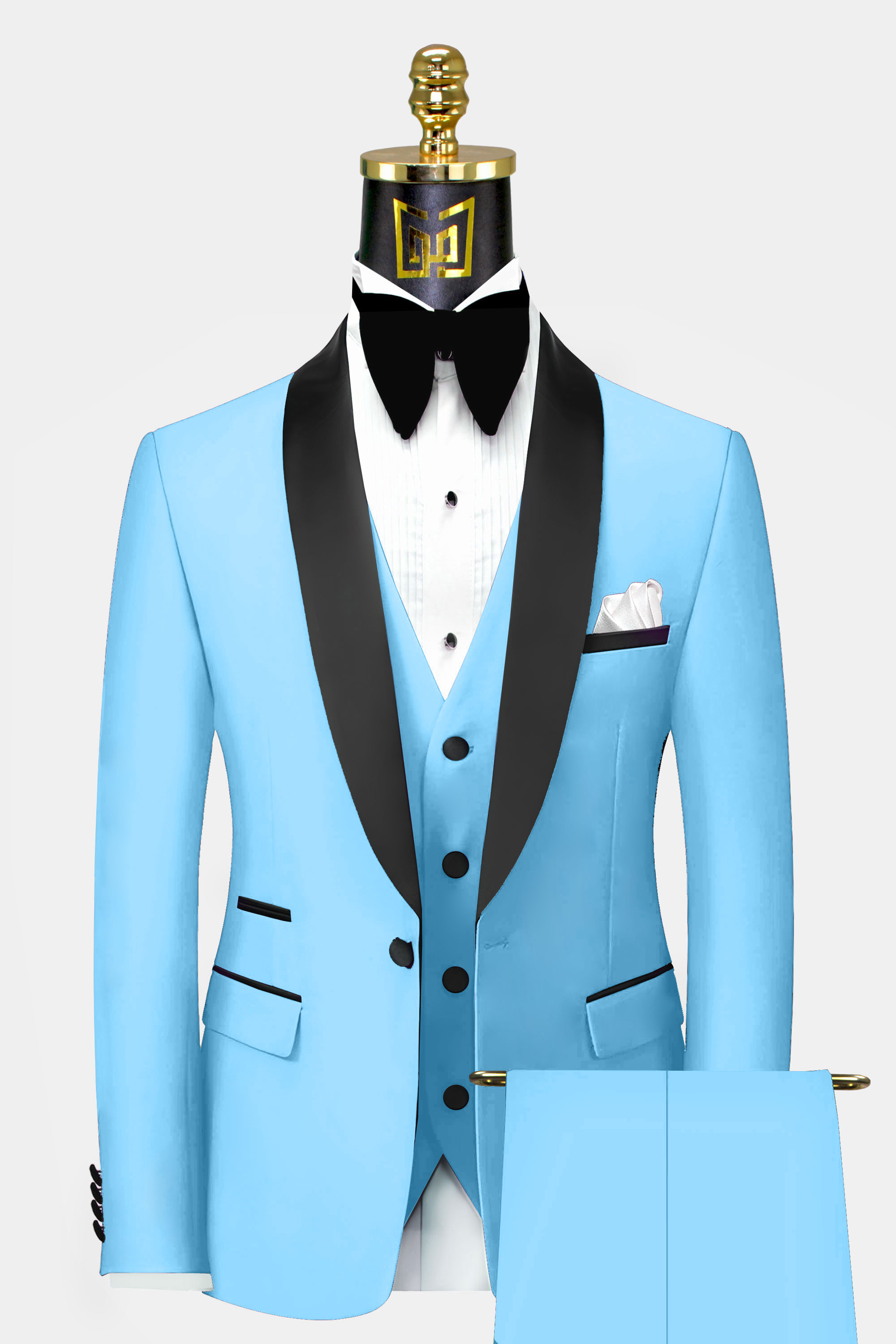 Sky blue best sale color men's suit