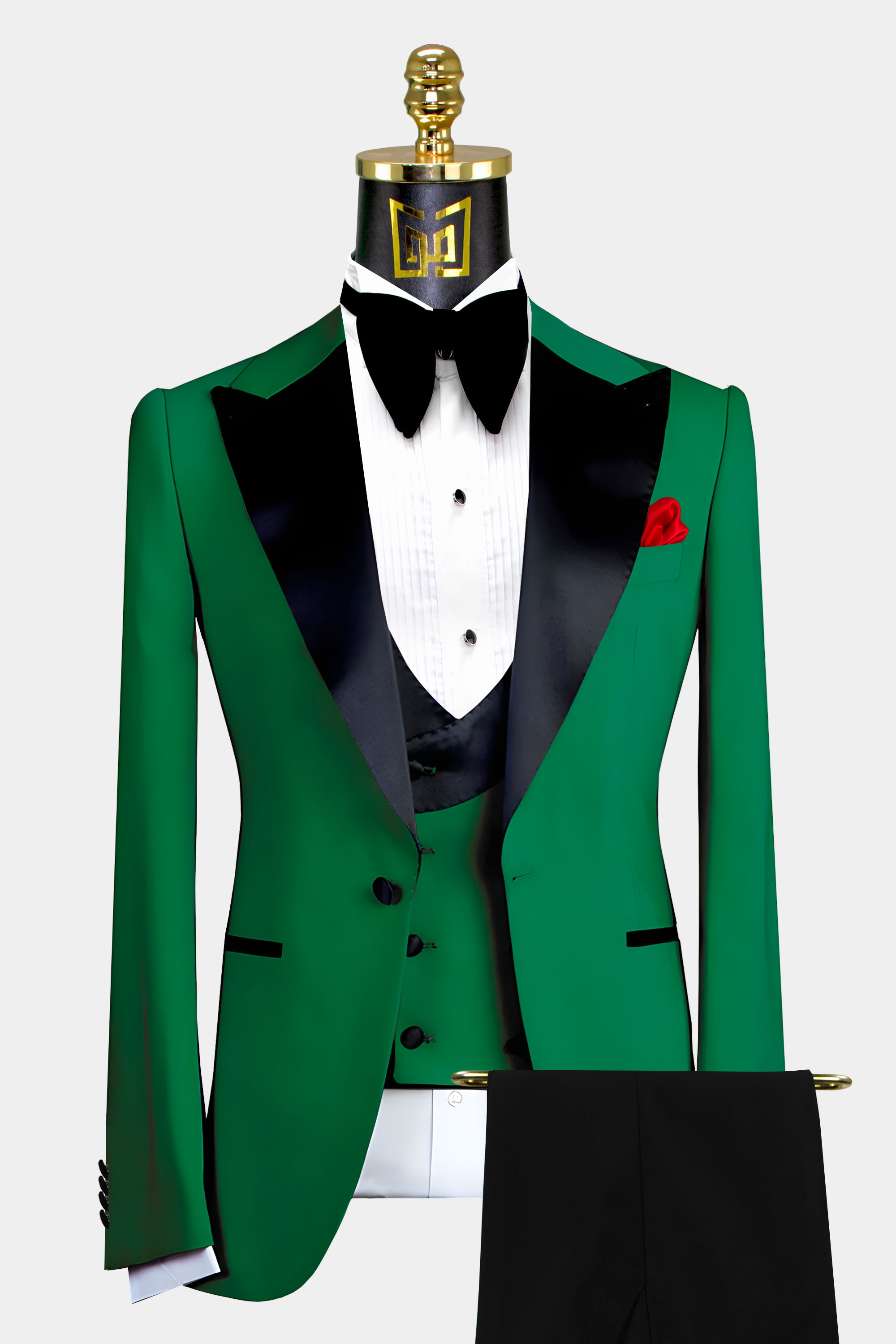 Dark green deals tux