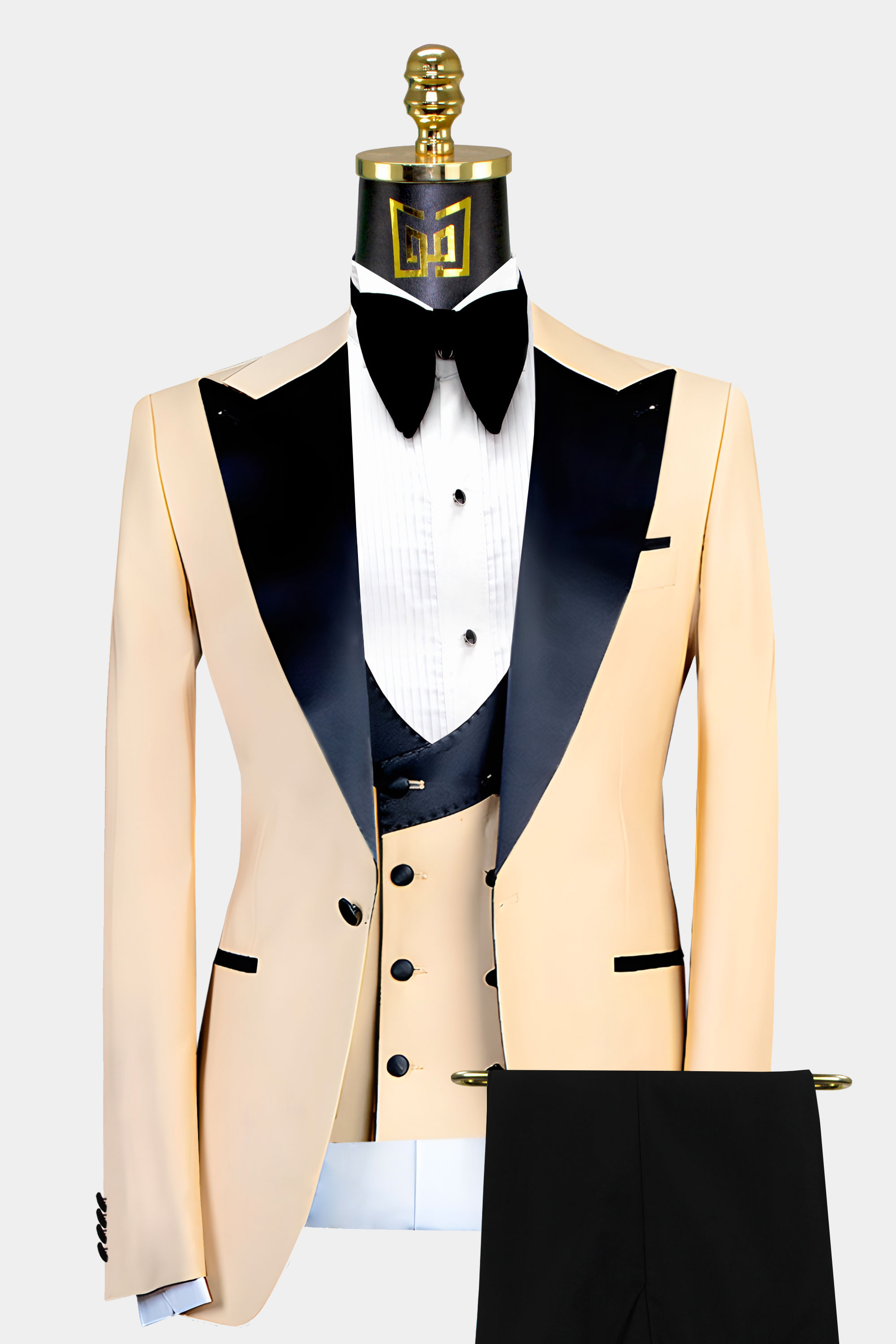 Cream wedding suits outlet for groom