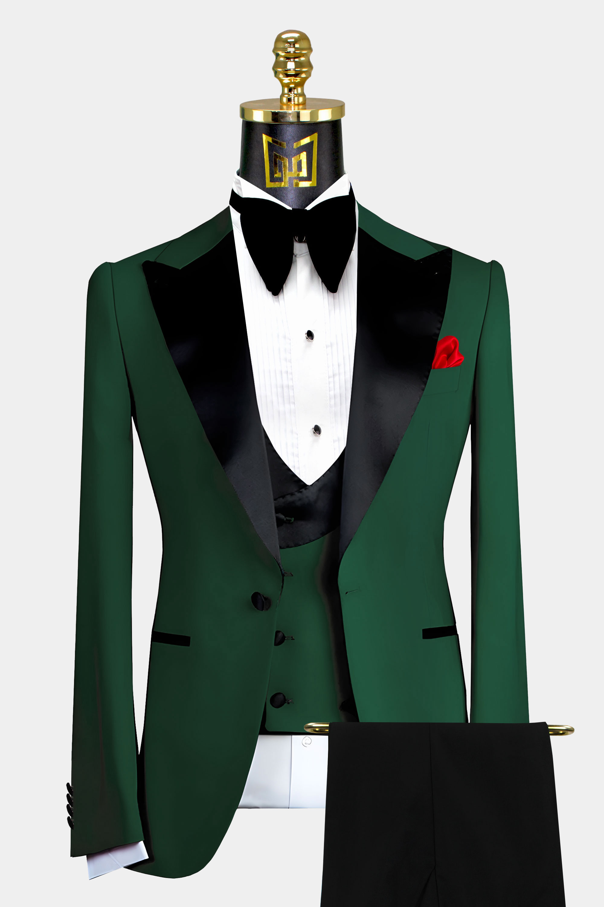 Mens green sale velvet tuxedo jacket