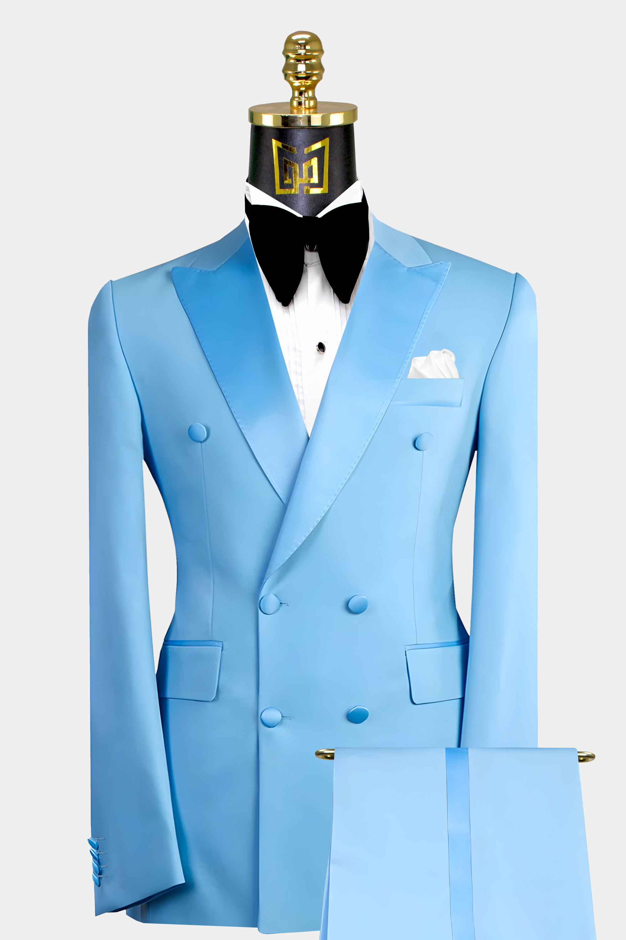 all blue tuxedo