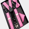 Pink Bow Tie and Suspenders Set | Gentleman's Guru