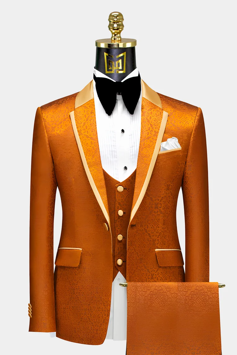 Orange Prom Suits & Prom Tuxedos