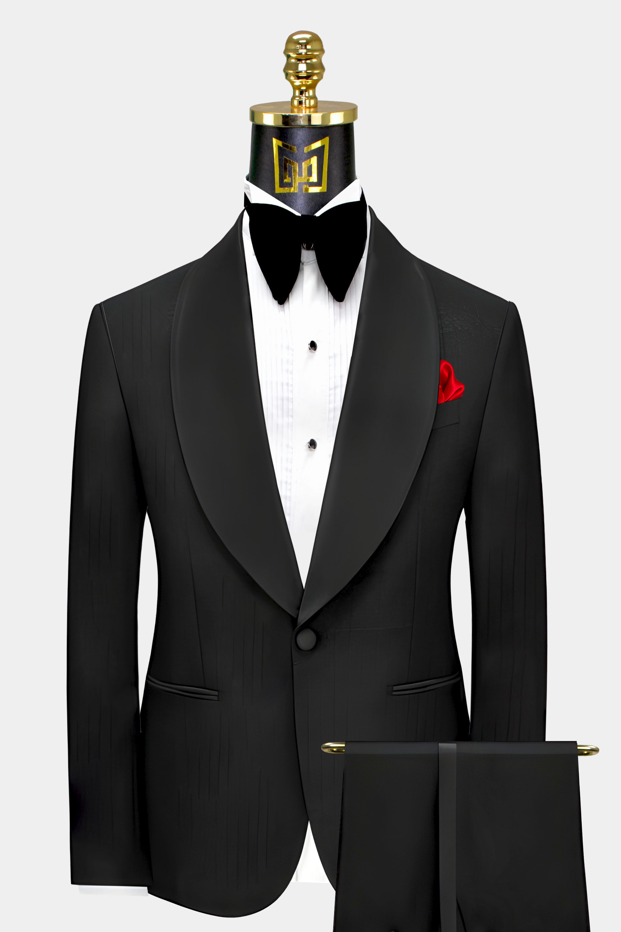 All black 2024 prom tuxedo