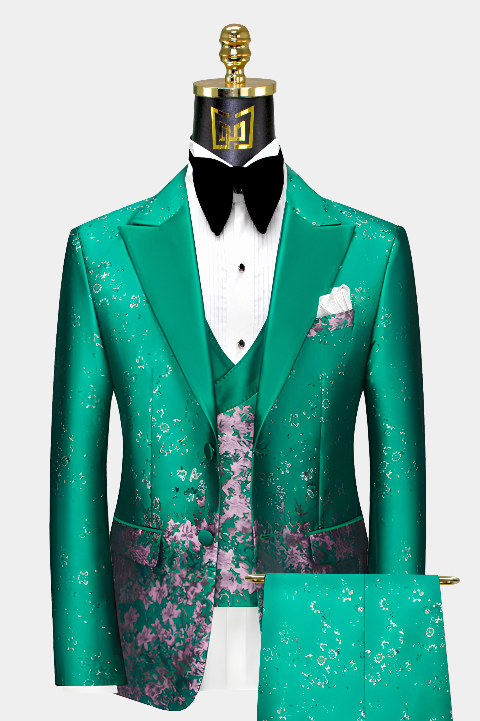 Green wedding best sale suits for groom