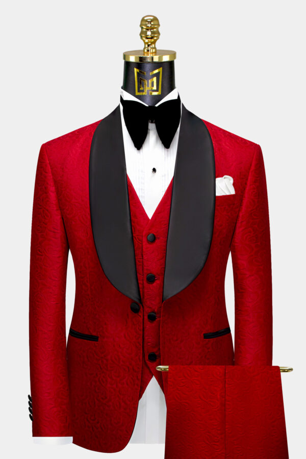 red prom dress with grey tux Suits & Prom Tuxedos suits that go with red dresses
