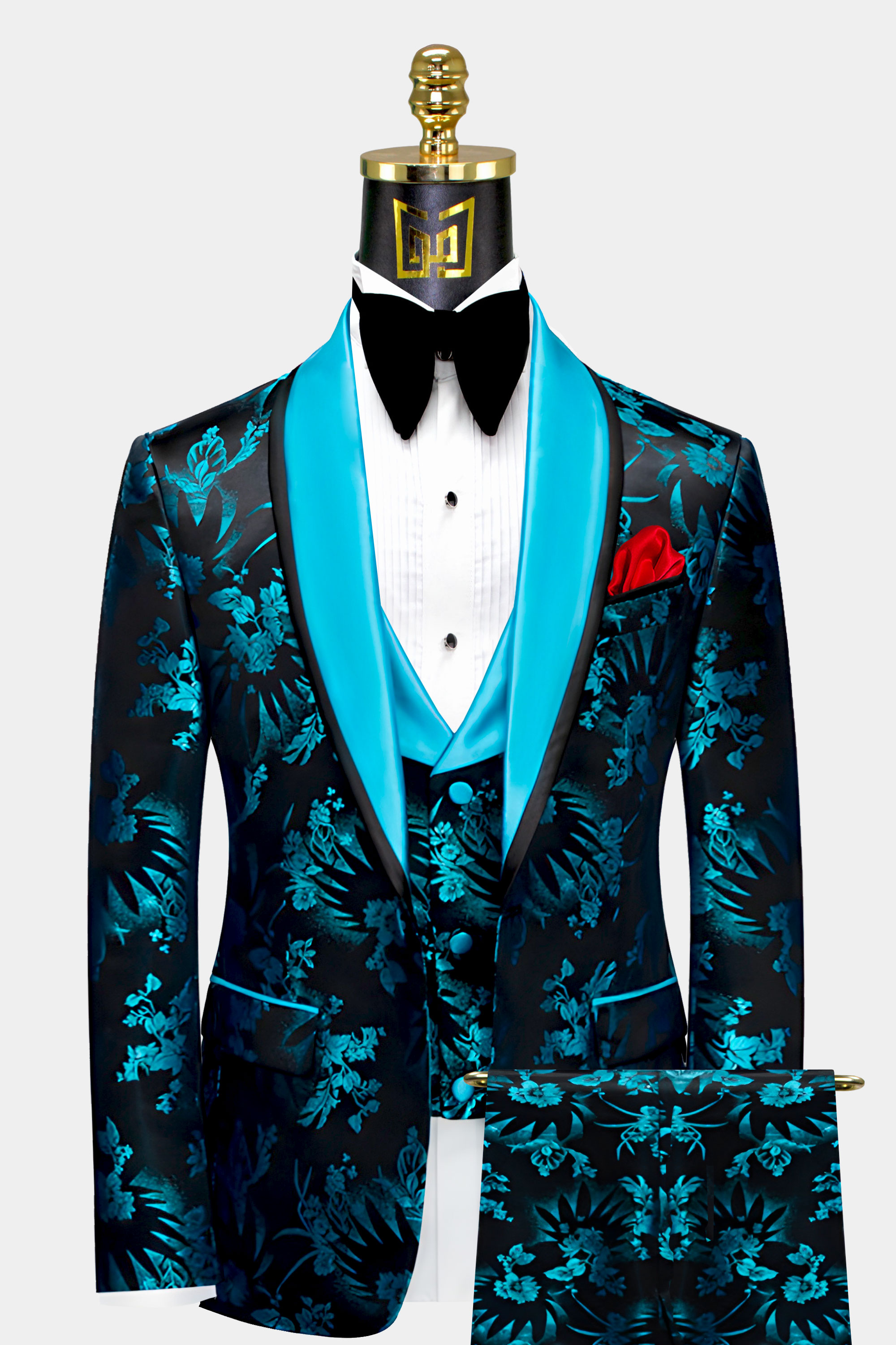 Electric Blue Prom Tuxedos