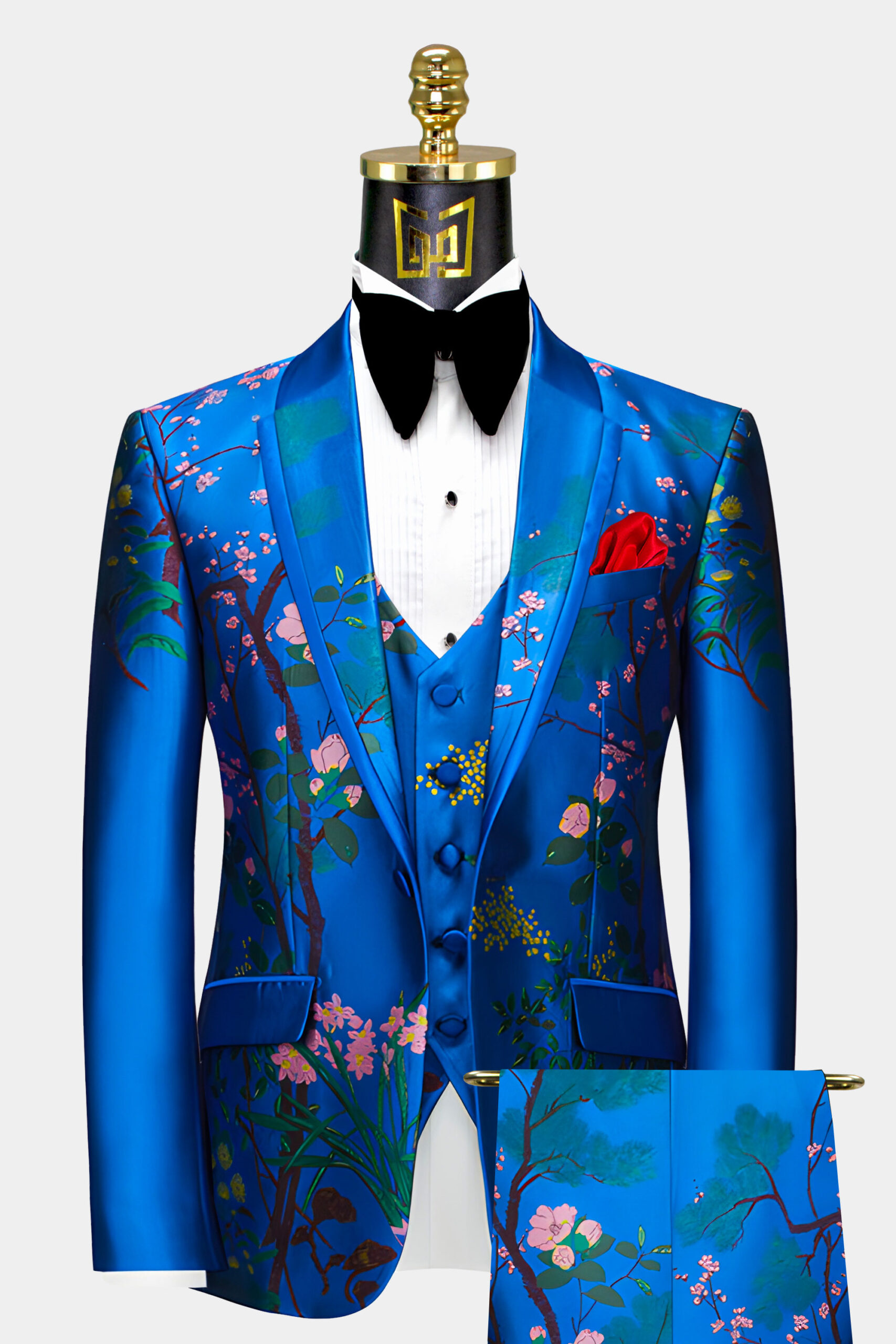 thumbnail image 2 of Gorgeous Collection Boys Royal Blue Wedding Suit – 5 Piece Set For Proms, Parties, Ages 6 Months To 16 Years 2 of 9