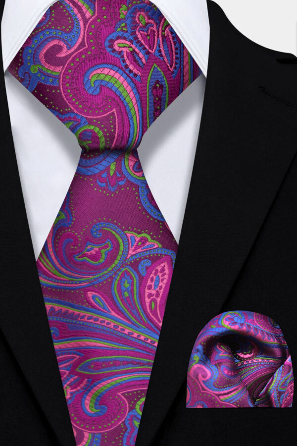 viva magenta tie