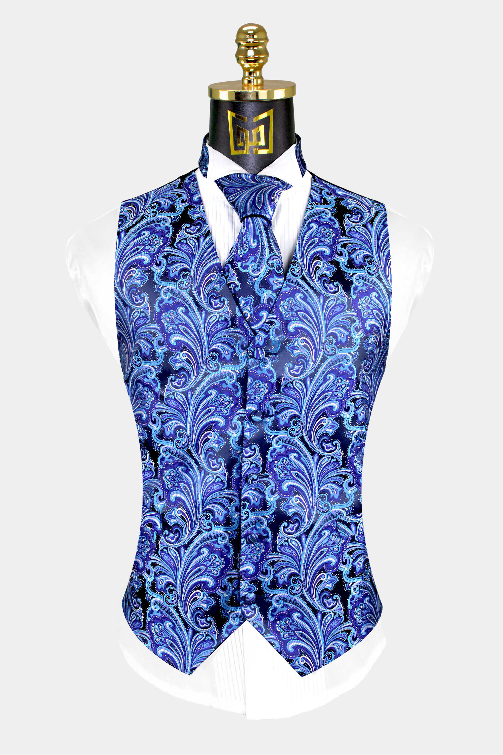 Grey paisley clearance waistcoat