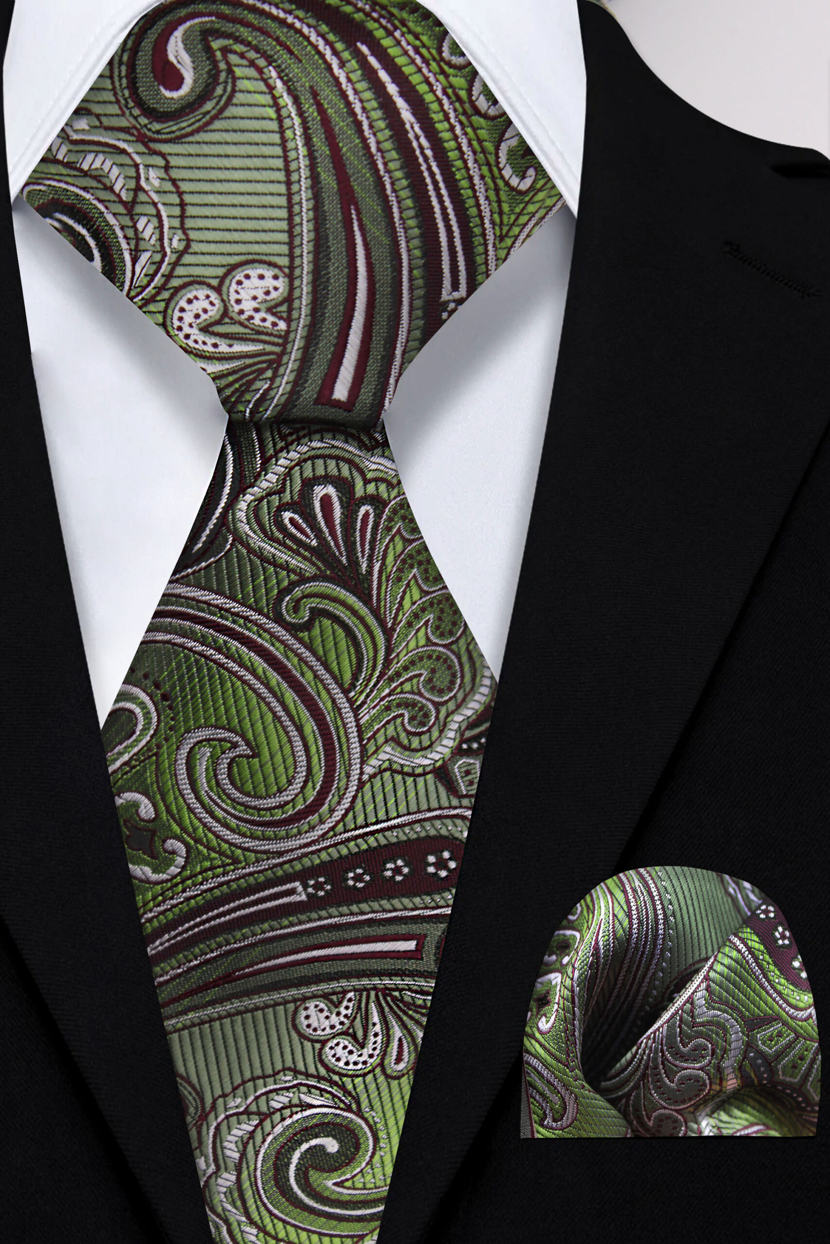 Green and Black Tie Set | Gentleman's Guru