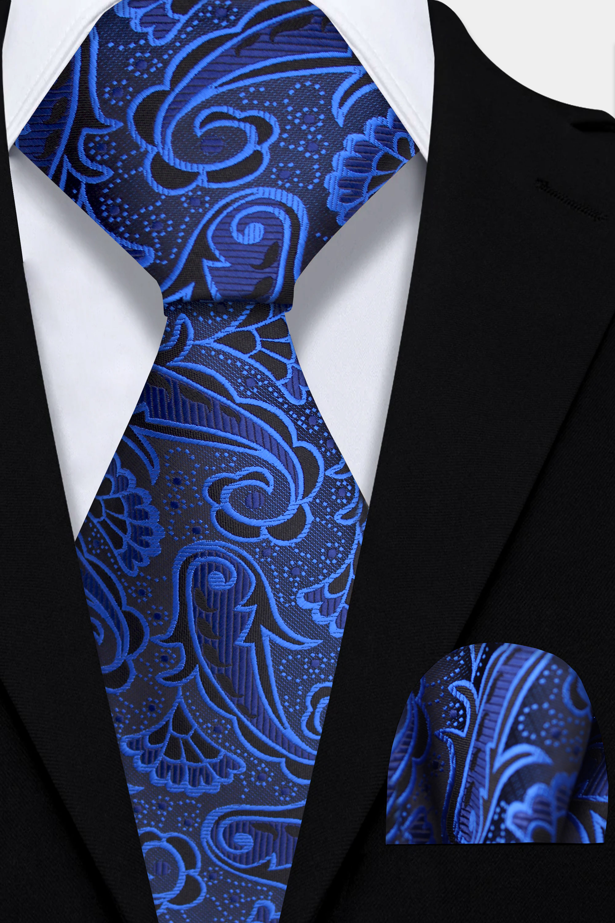 Aqua Blue Tie and Pocket Square Set Gentleman s Guru