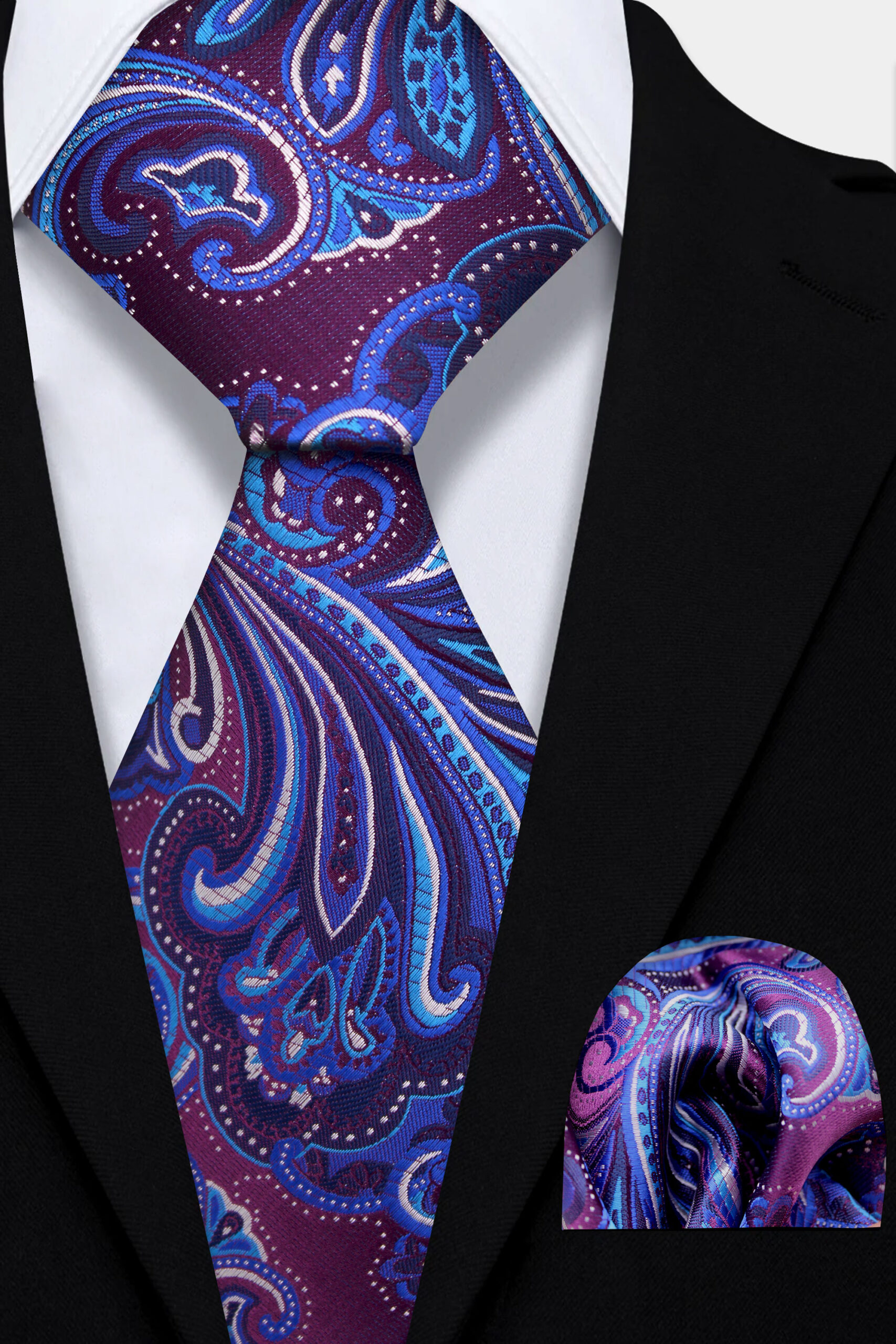 小物 Neck tie Cotton Paisley Print (Navy ) Navy Blue and Silver Paisley Necktie – GentlemanJoe