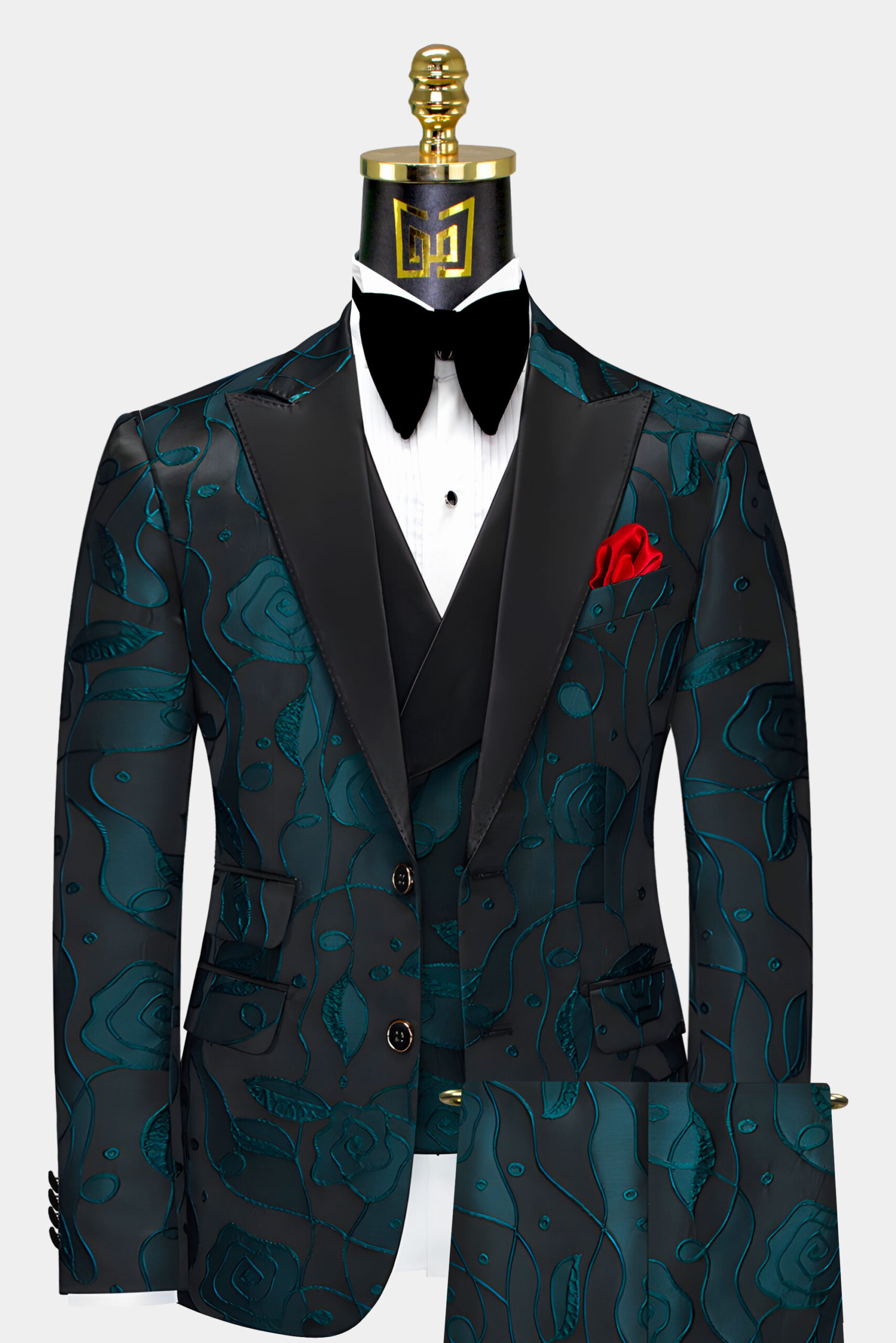 Dark Teal Tuxedo Suit Gentleman s Guru