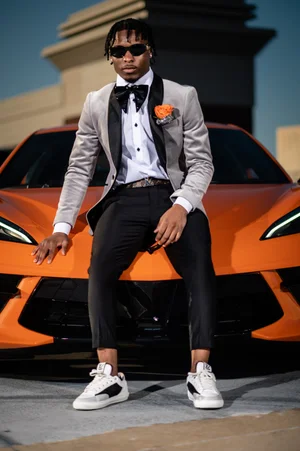 Grey velvet suit hotsell jacket