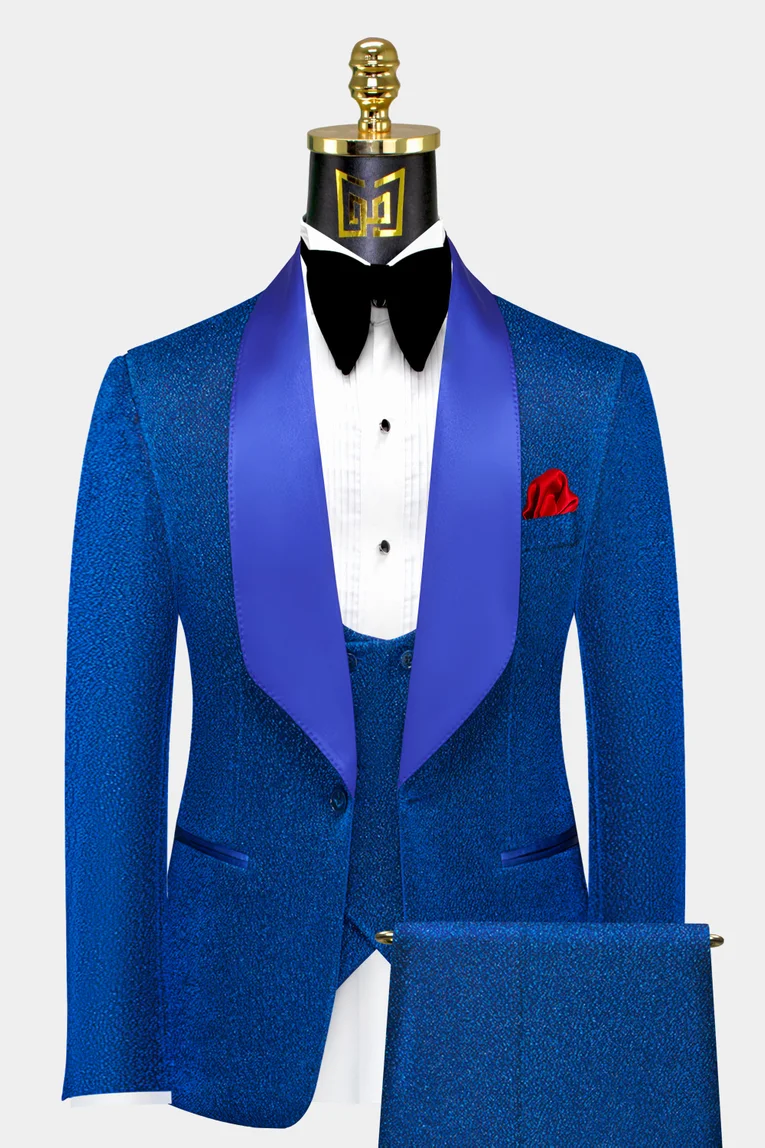 Vnyeelfy Mens Sequin Jacket Suit Blazer Prom Tuxedo Wedding Dinner Party Tux