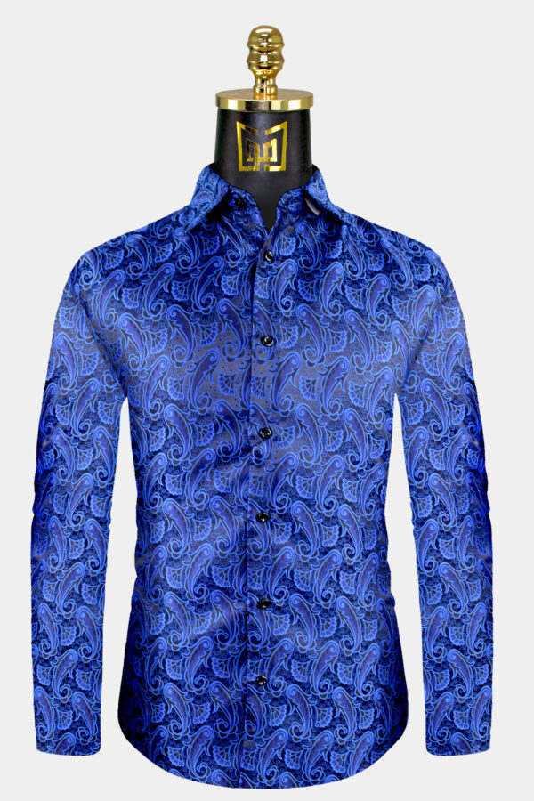Men's Black Paisley Shirt | Gentleman's Guru